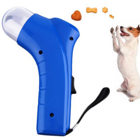 CYNJO Pet Treat Launcher, Feed with Fun Dog Treat Launcher in Orange/White